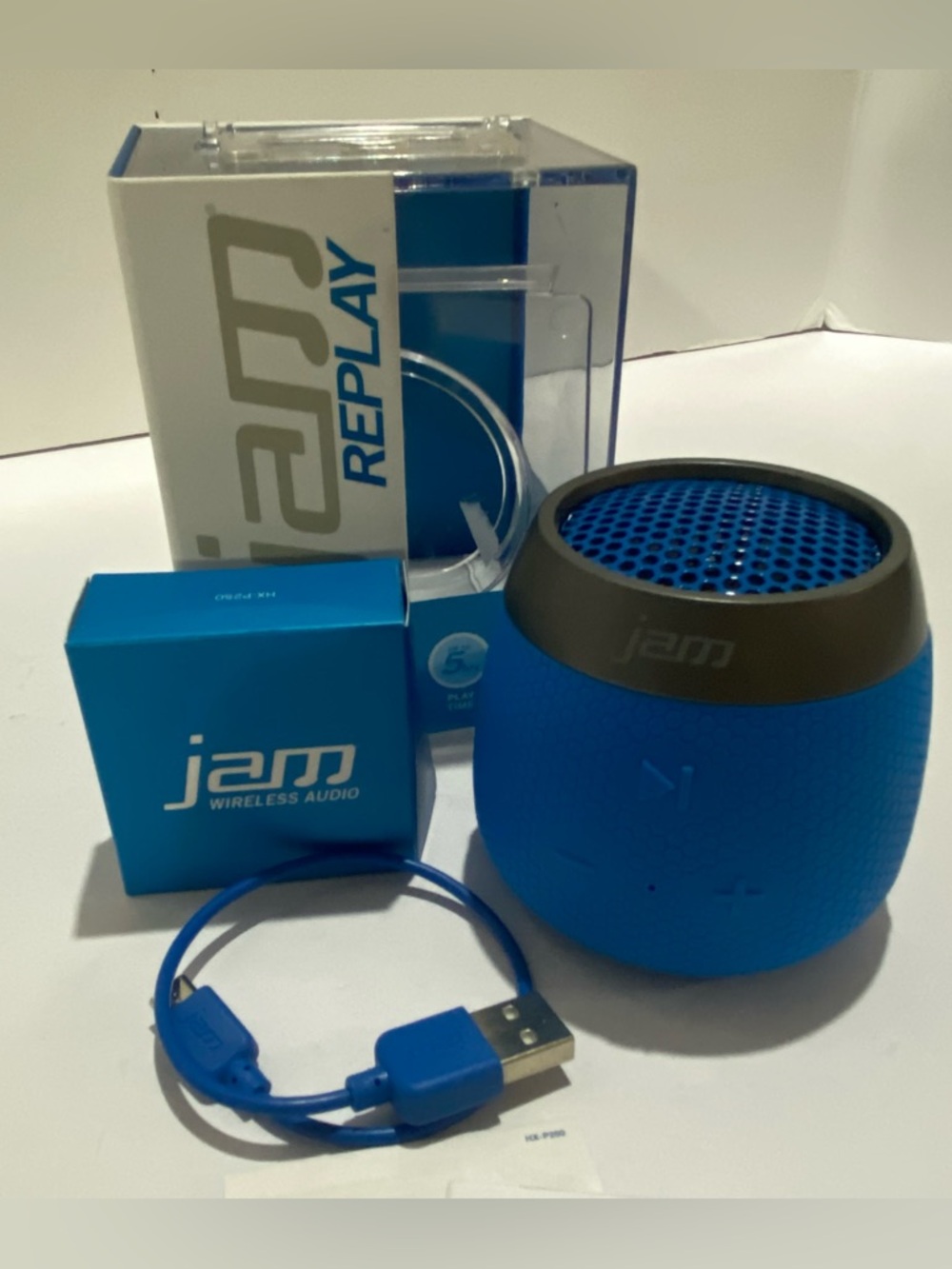 JAM Replay Bluetooth Speaker HX-825OBL Blue Portable Wireless MSRP $45 Open Box